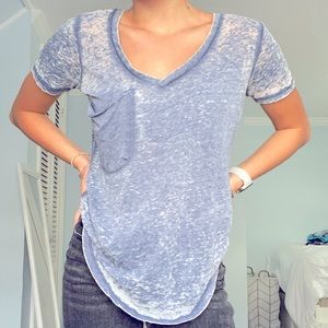 Comfy Blue Acid Wash Tee